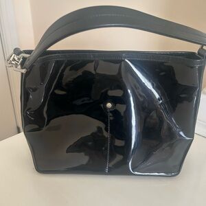 Calvin Klein Black Patent Leather Handbag
